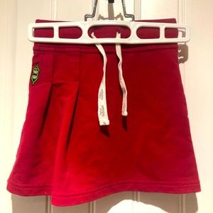 Girls red Peekaboo Beans skirt